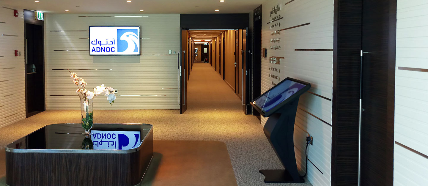 ADNOC | Pro AV installation | Digital Signage System | Oasis Enterprises