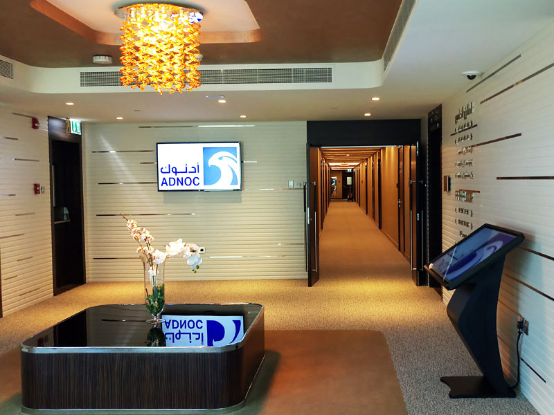 ADNOC | Pro AV installation | Digital Signage System | Oasis Enterprises